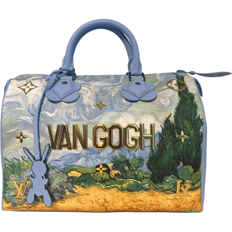 Louis Vuitton Tote Louis Vuitton X Jeff Koons Speedy Vincent Van Gogh blau