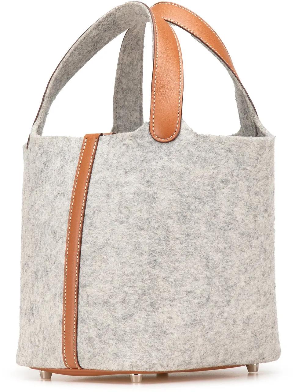 Thumbnail - Hermès Crossbody Bags - Feutre and Swift Picotin Lock 18 - Gr. unisize - in Grau - für Damen