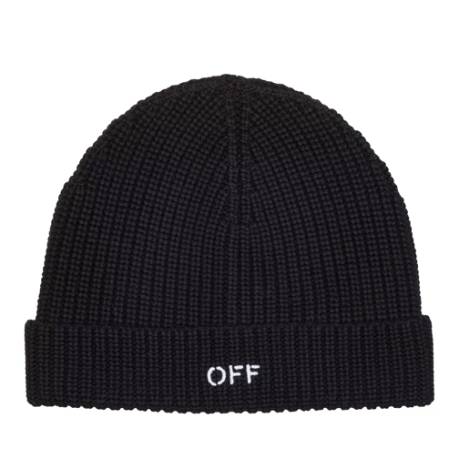 Off-White Wo Off Stamp Classic Beanie Black White Wollen Hoed