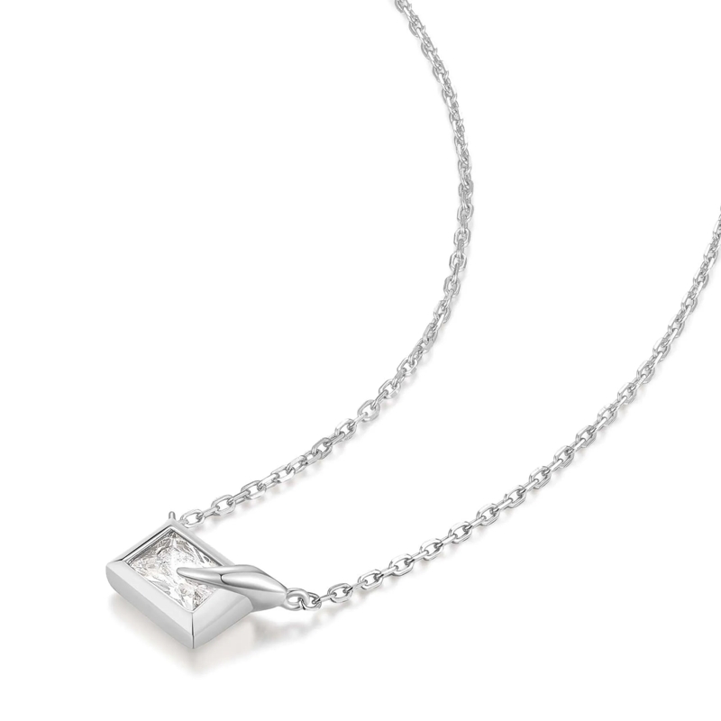 Ania Haie Mittellange Halskette 925er Sterlingsilber Sparkling Bezel silber(Image 2)