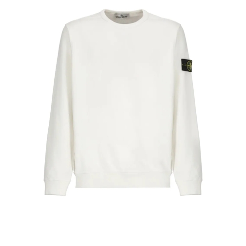 Stone Island Sweatshirt With Logo White Tröjor