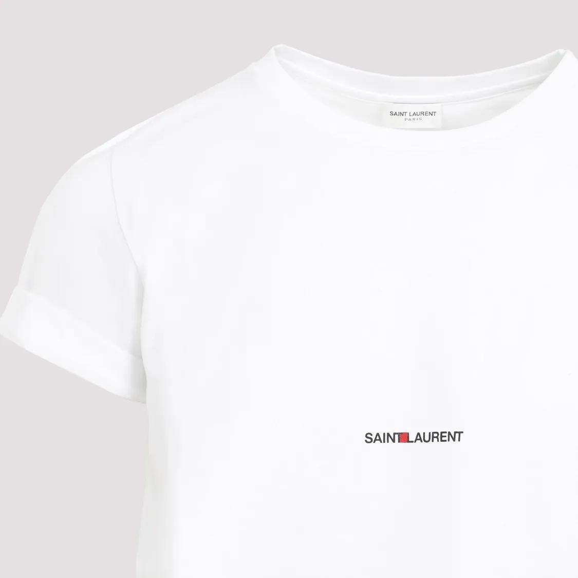 Saint Laurent Crew Neck T Shirt White T Shirts