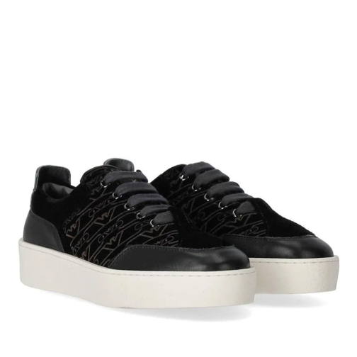 Emporio Armani EMPORIO ARMANI SCHWARZER MONOGRAM SNEAKER schwarz Low-Top Sneaker