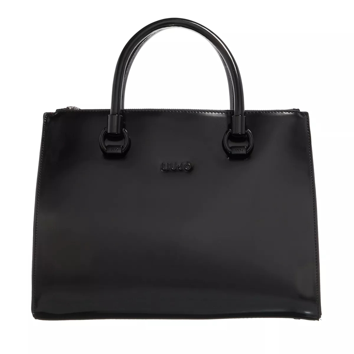 LIU JO M Satchel Double Zip Nero Draagtas