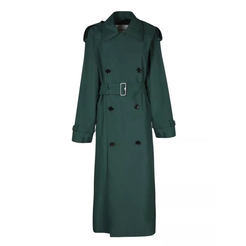 Burberry Silk Trench Green 