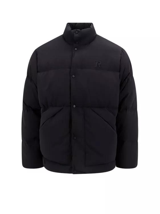 Represent Padded And Quilted Nylon Jacket Black