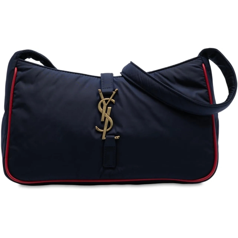 Saint Laurent Sac à bandoulière Nylon Le 5 a 7 Shoulder Bag blau