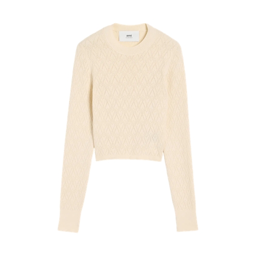 AMI Paris AMI Alexandre Matiussi FKS135.KN0049 150 150 OFF WHITE Sweatshirts