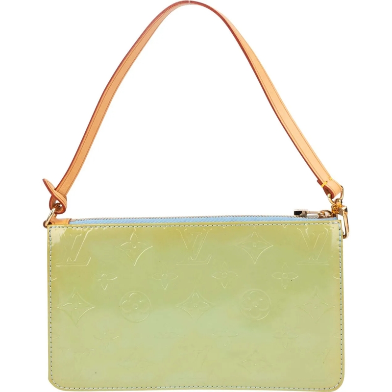 Louis Vuitton Schultertasche Louis Vuitton Green Vernis Monogram Lexington Poch grün