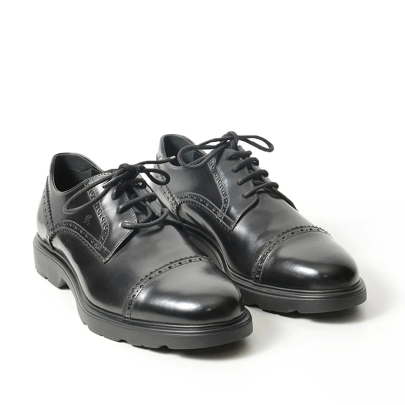 Hogan Schnürschuhe Derby Legato In Pelle Nera Black