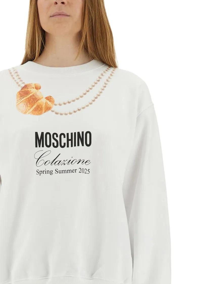 スウェット・トレーナー Moschino Breakfast Sweatshirt Organic Cotton Hoodie Moschino Breakfast | Moschino