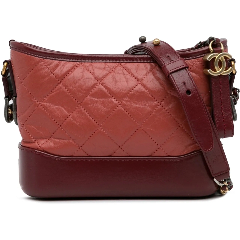 Chanel Sac à bandoulière Small Chevron Lambskin Gabrielle Crossbody rot
