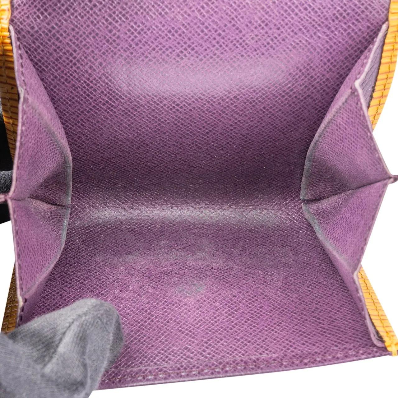 Thumbnail - Louis Vuitton Portemonnaie - Louis Vuitton Yellow Epi Leather Mini Wallet - Gr. unisize - in Gelb - für Damen