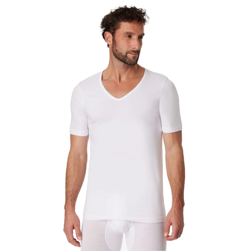 SCHIESSER Hemd 2PACK T-shirt 2er Pack weiss(Image 2)