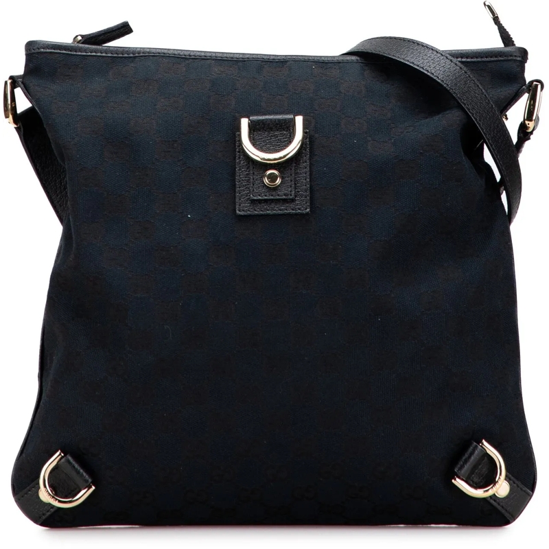 Gucci Schultertasche GG Canvas Abbey D Ring Crossbody blau
