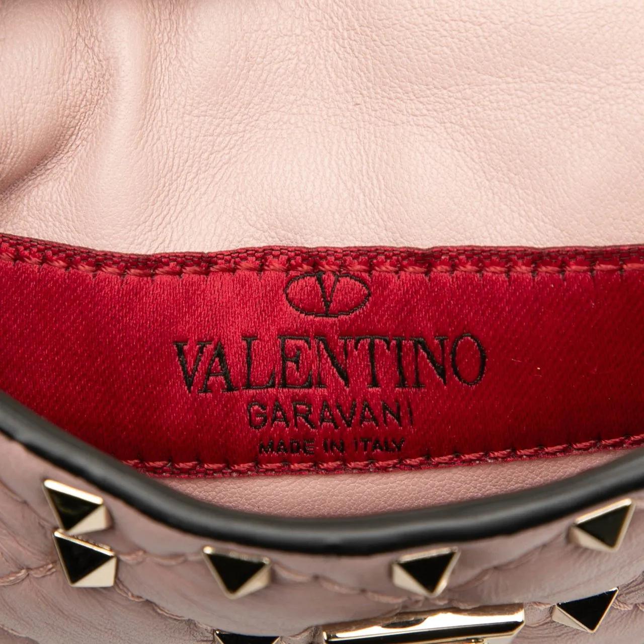 Thumbnail - Valentino Garavani Hobo Bags - Lambskin Rockstud Spike Phone Case Crossbody - Gr. unisize - in Gold - für Damen