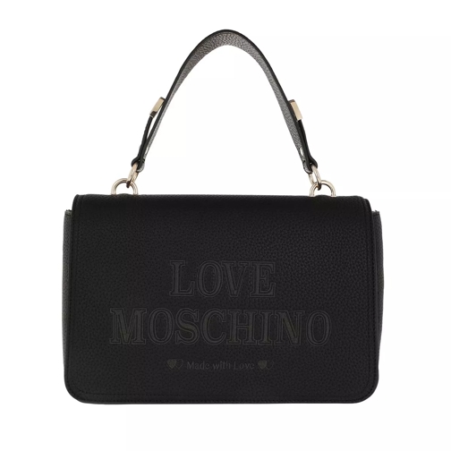 Love Moschino Logo Engraved Crossbody Bag Nero Crossbody Bag