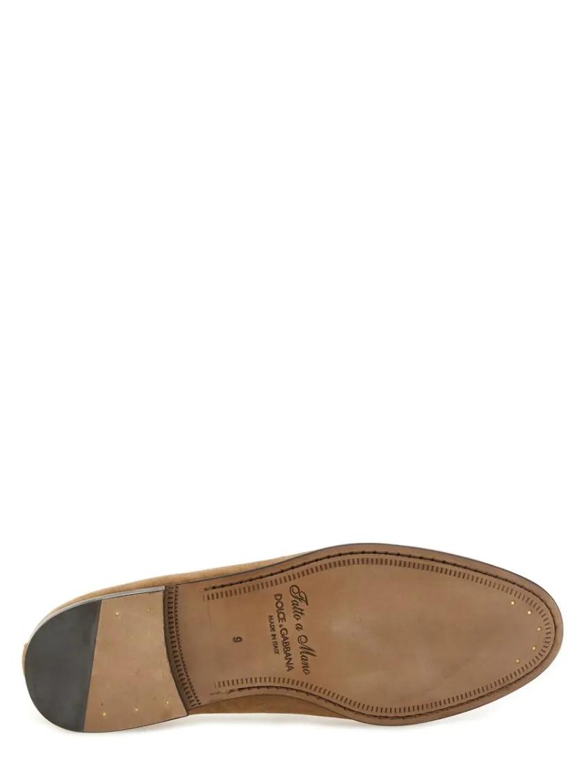 Thumbnail - Dolce&Gabbana Loafer - Brown Leather Crust Slipper - Gr. 42,5 (EU) - in Beige - für Damen