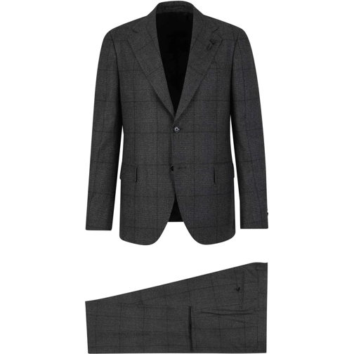 Lardini  Checkered Motif Suit grau