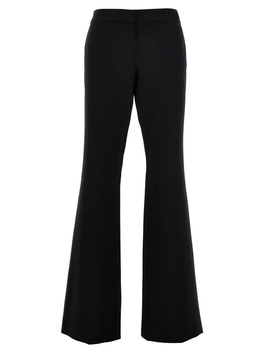 Thumbnail - Moschino - Flared Leg Crepe Pants With Hook - Größe 44 - schwarz