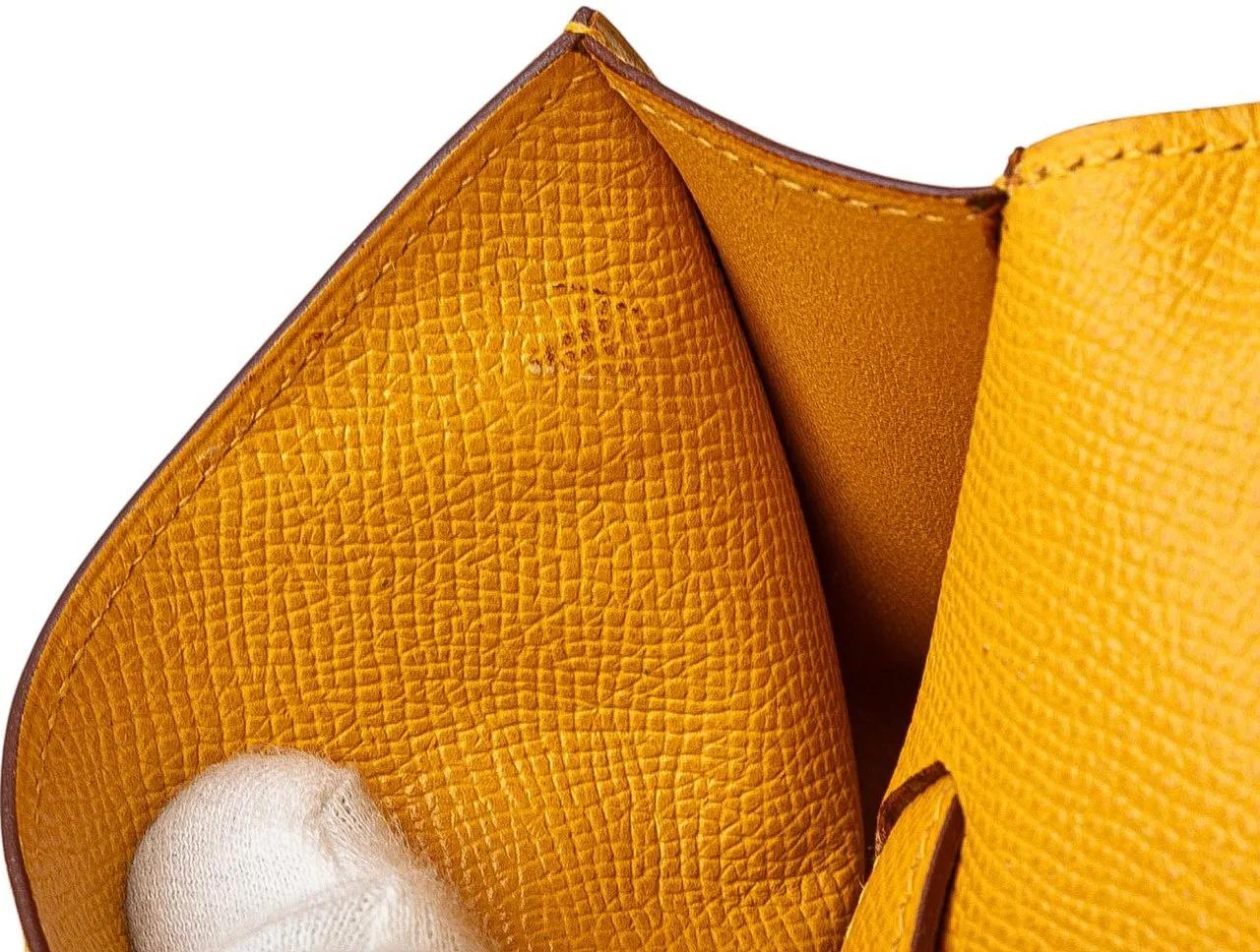 Thumbnail - Hermès Bauchtaschen - Courchevel Pochette Belt Bag - Gr. ONE SIZE - in Gelb - für Damen