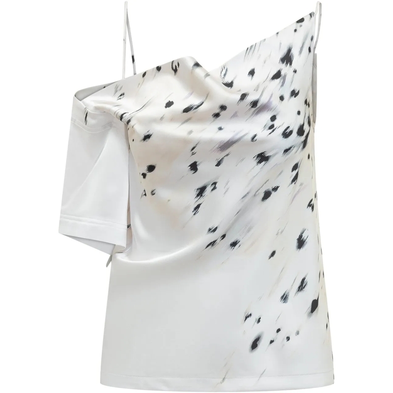 Iro T-shirt Top Venucia Monospalla weiß