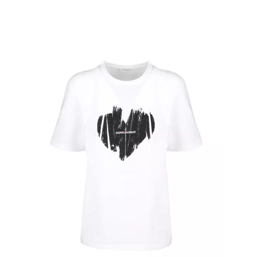 Saint Laurent "Heart" T-Shirt White 