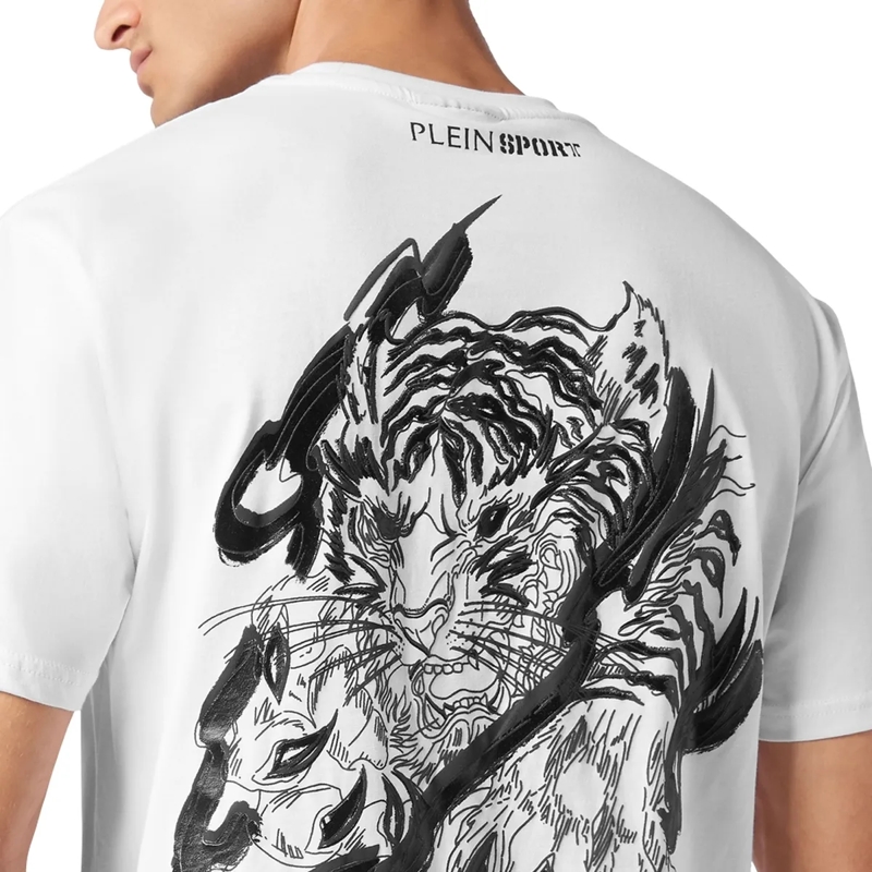 Plein Sport T-Shirt T-Shirt Tiger weiss(Image 4)