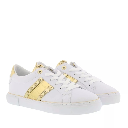 Guess Grayzin Active Lady Leather Sneaker White & Gold Low-Top Sneaker