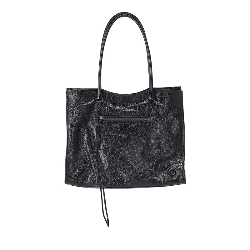 Balenciaga Draagtas Handtasche aus Leder schwarz(Image 2)