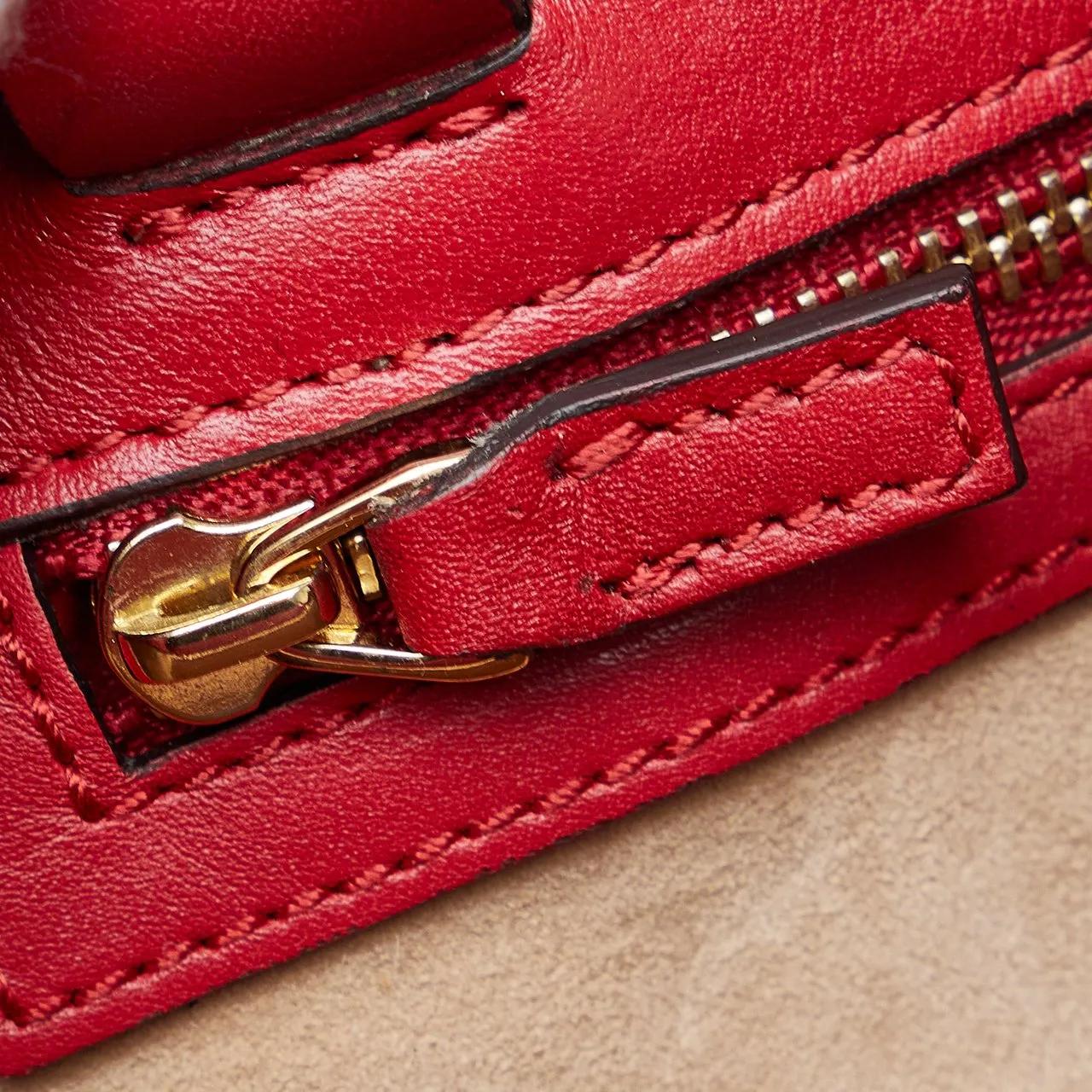 Thumbnail - Gucci Hobo Bags - 2000-2015 Sylvie Web Top Handle Satchel - Gr. unisize - in Rot - für Damen