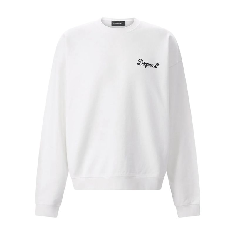 Dsquared2  Sweatshirt mit Logo-Stickerei weiß