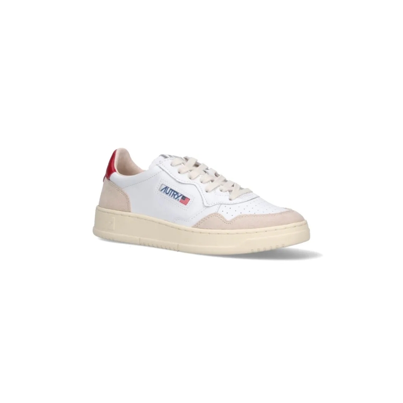 Autry International Low-Top-Sneaker "Medalist" Low-Top Sneakers White Rot(Image 3)