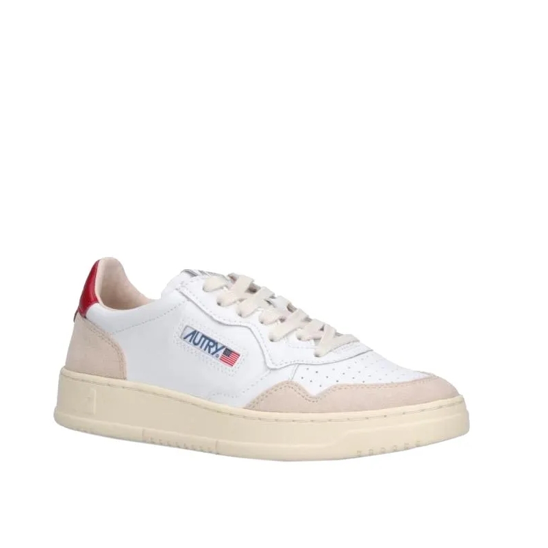 Autry International Low-Top-Sneaker "Medalist" Low-Top Sneakers White Rot(Image 3)
