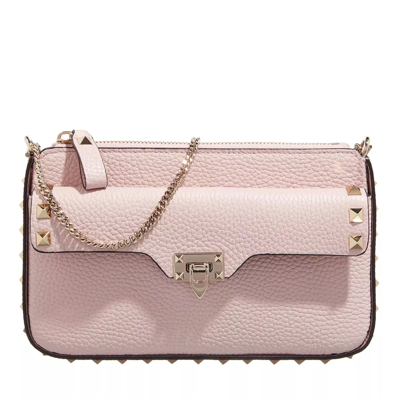 Valentino Garavani Pochette Rockstud Pouch Rose Quartz