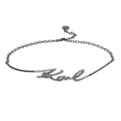 Karl Lagerfeld Pearl Karl Script Choker Multicolour Short Necklace