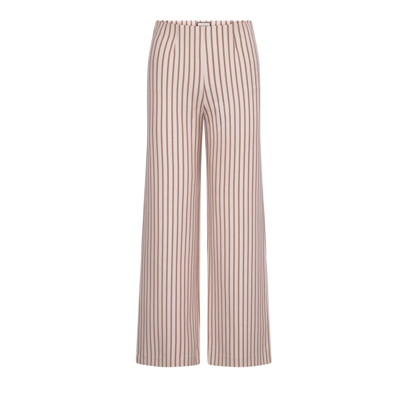 Seductive Pantalon Kimberly Hellbraun gemustert