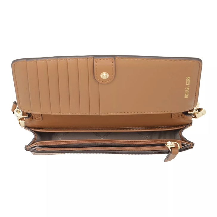 Michael Kors Jet Set Charm Crossbody Bag Brn Acorn Phone Bag