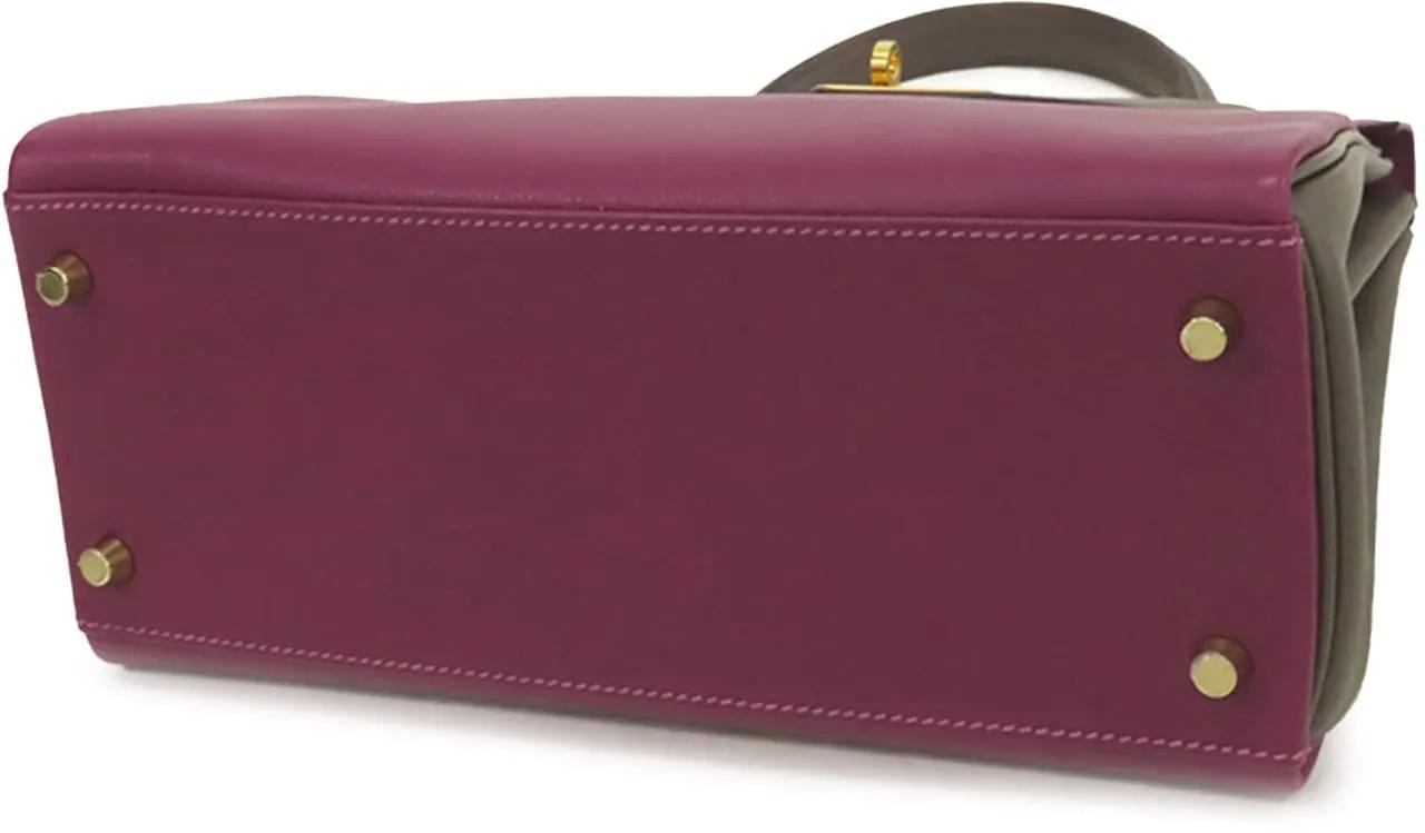 Hermès Totes & shoppers Special Order Evercolor Kelly II Retourne 28 in oranje