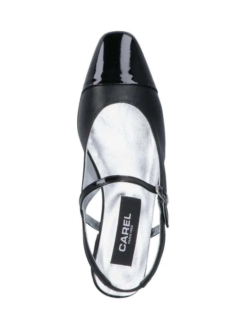 Thumbnail - Carel Paris Slipper & Pantoletten - "Oceano" Slingback Mules – Black - Gr. 37,5 (EU) - in Schwarz - für Damen