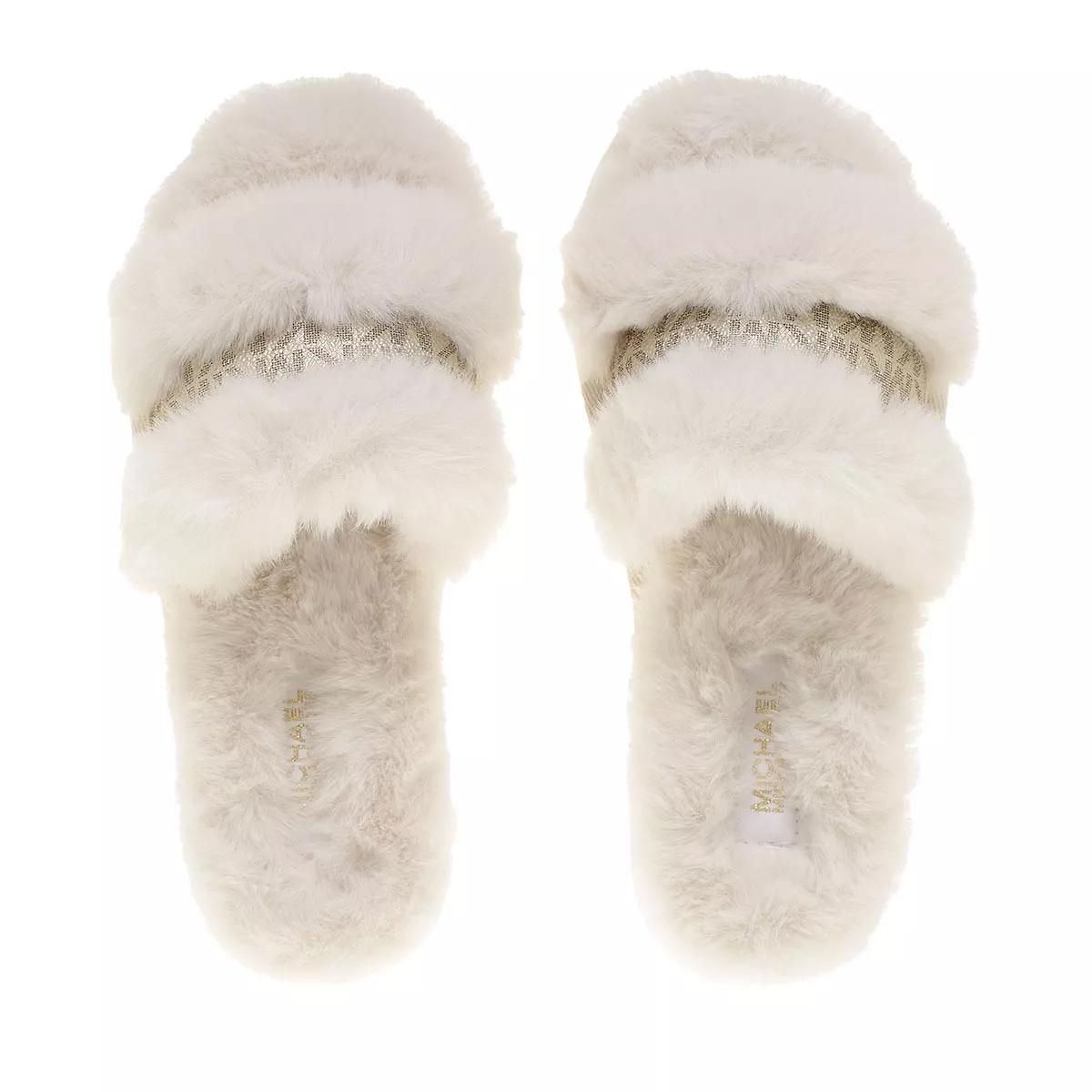 Michael kors hot sale fluffy slippers