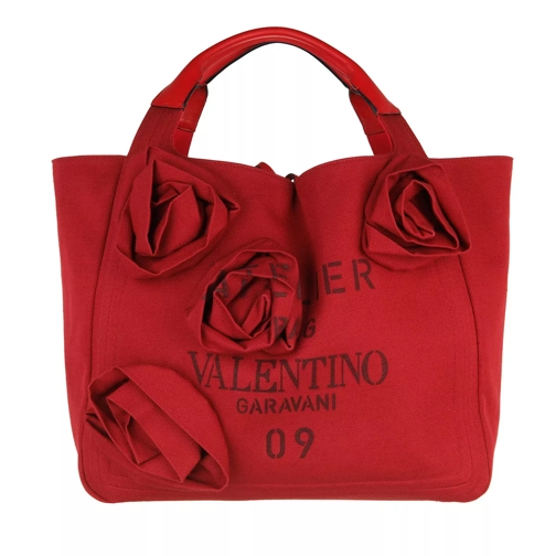 Valentino Garavani Atelier 09 Rose Blossom Edition Tote Bag Leather Rymlig shoppingväska