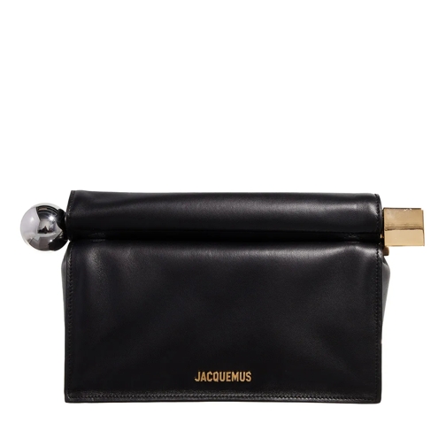 Jacquemus Clutch The Pochette Round Carre Black