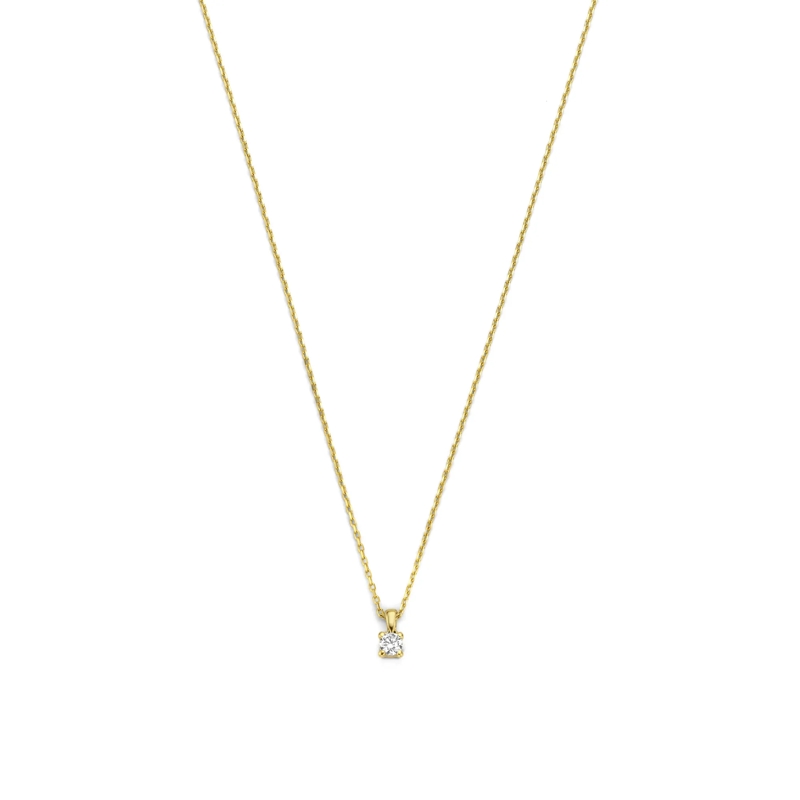 Isabel Bernard Medium Halsketting De la Paix Christine 14 karat necklace | diamond 0 Gold