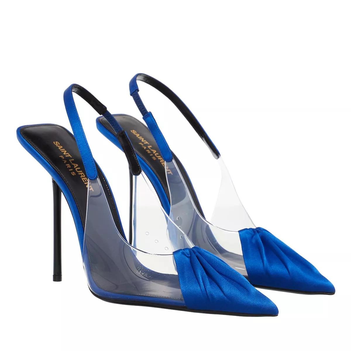 Ysl heels hot sale blue