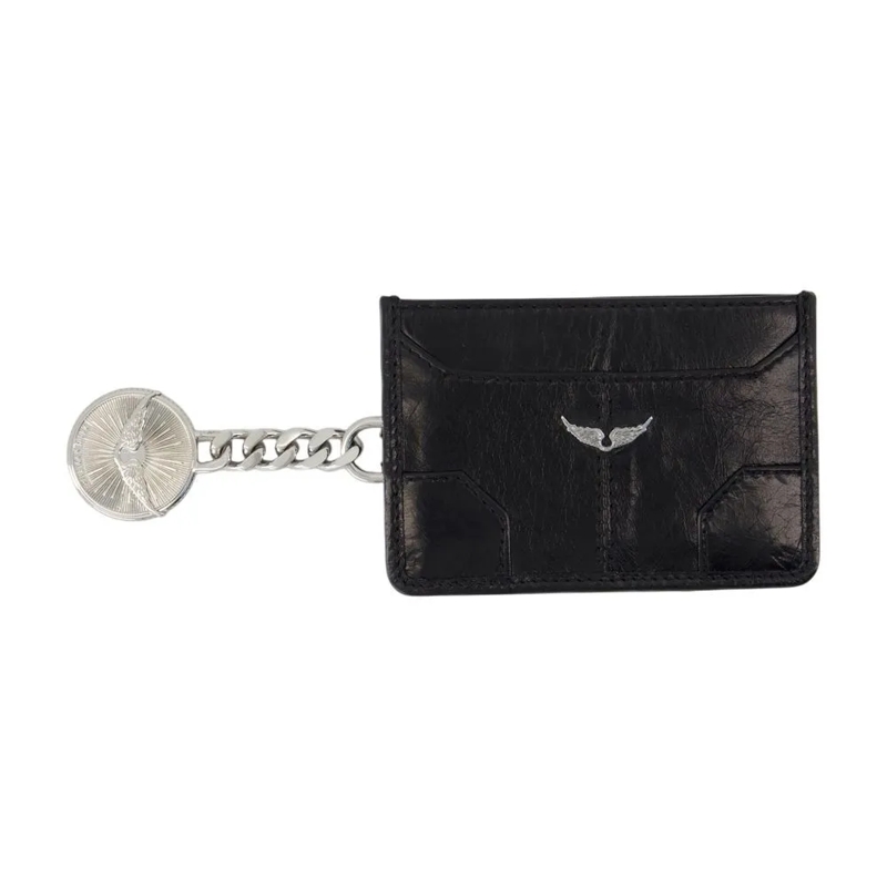 Zadig & Voltaire Geldbörse Sunny Pass Card Holder - Leather - Black Black