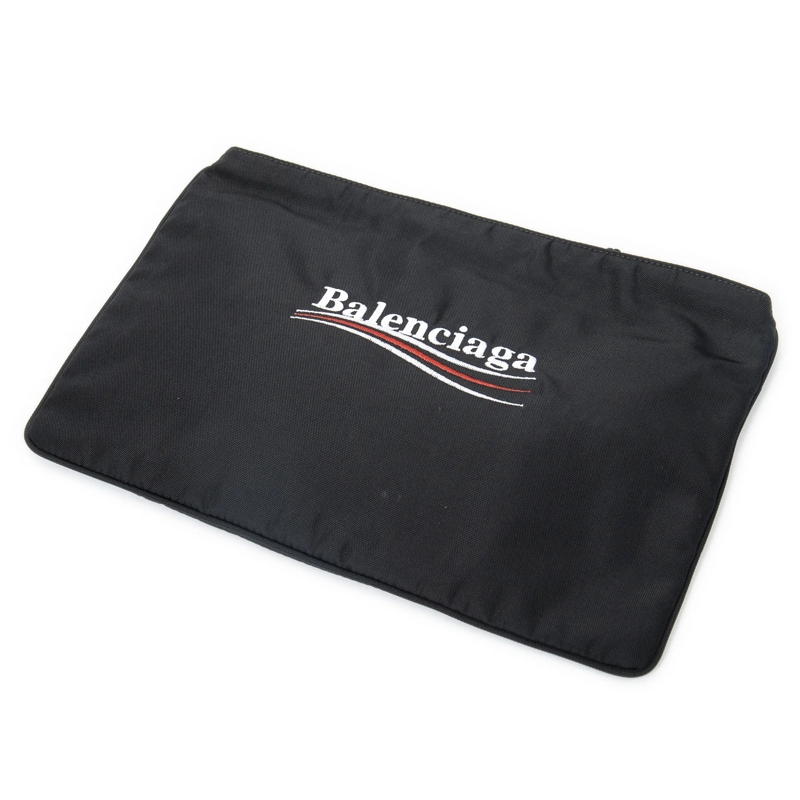 Balenciaga Crossbody Bag Flat Zip Clutch schwarz