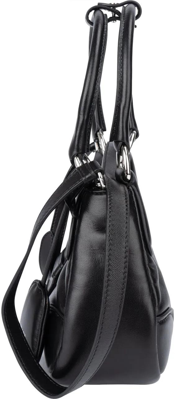 Thumbnail - Prada Crossbody Bags - Prada Soft Leather Moon Mini Handbag - Gr. unisize - in Schwarz - für Damen