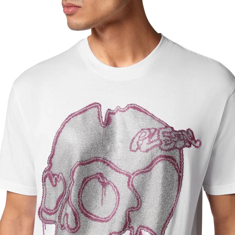 Philipp Plein T-Shirt T-Shirt Skull Mit Schmucksteinen weiss(Image 4)