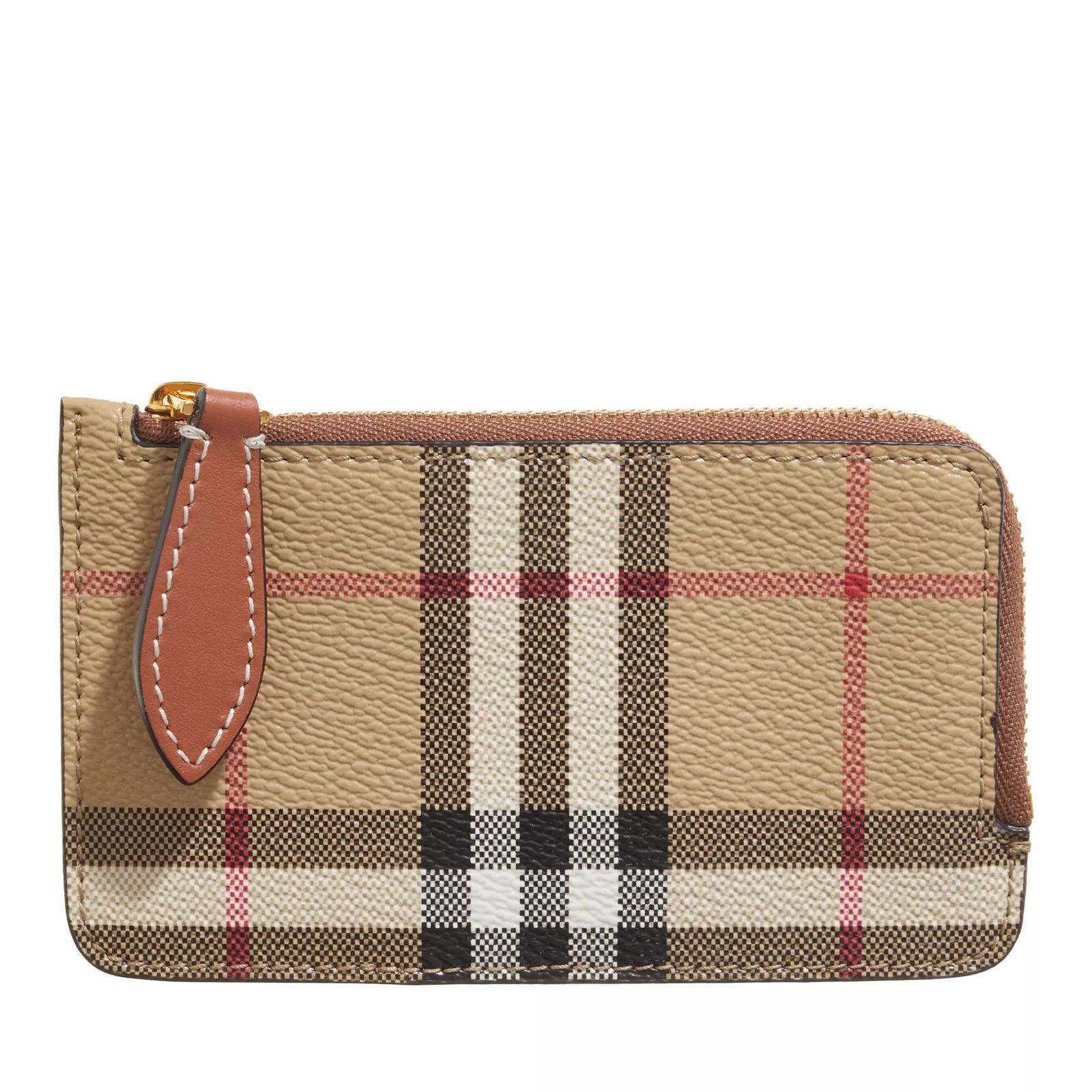 Burberry plaid sales wallet